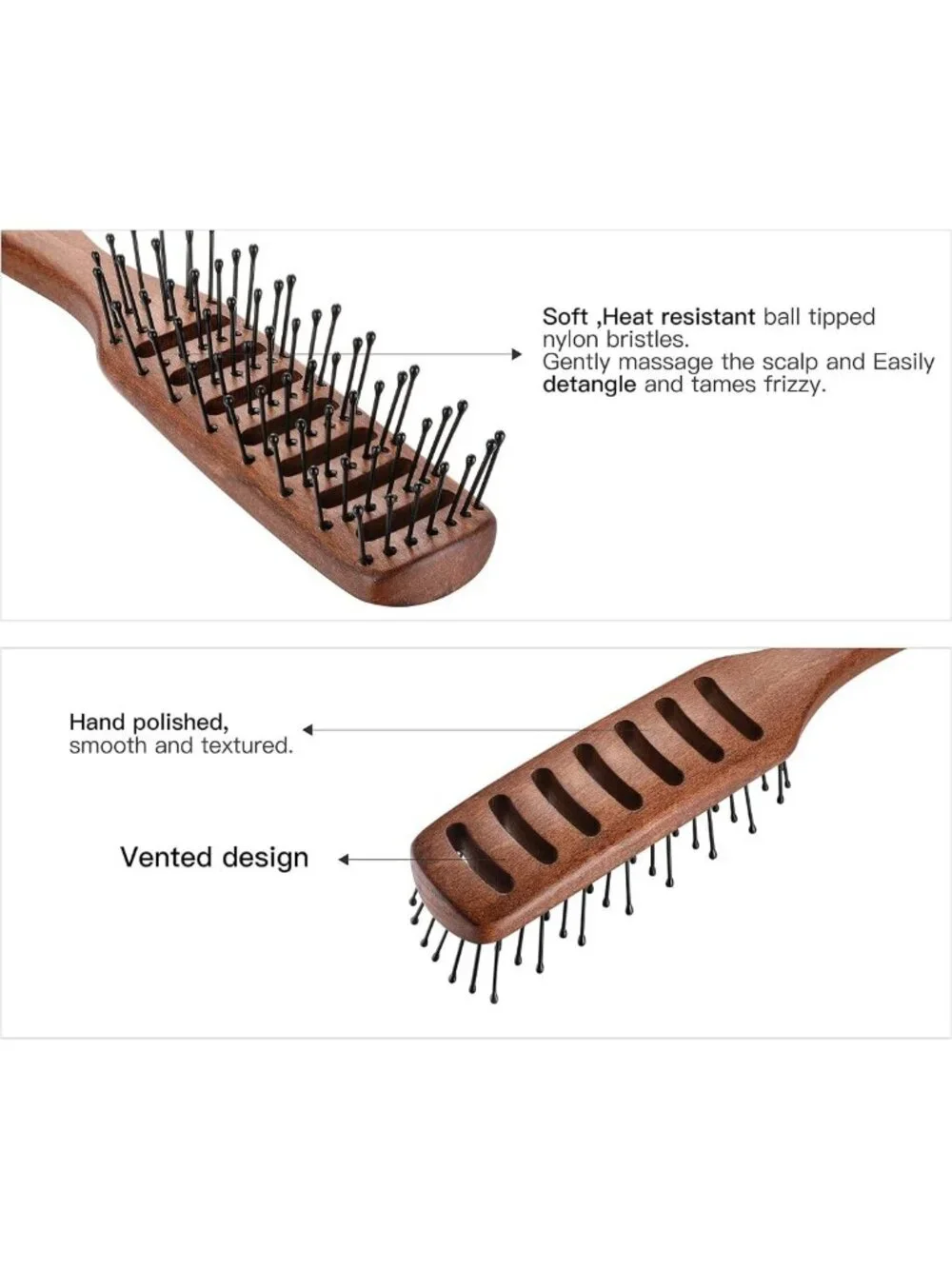 Vented Hair Brush for Blow Drying & Styling - Volumizing Brush for All Hair